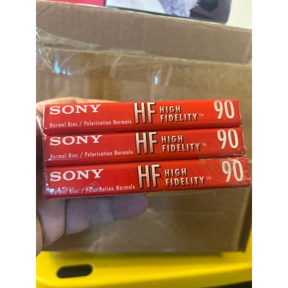 Sony HF 90 High Fidelity Blank Audio Cassette Tapes Type I Normal Bias 3‎ Pack
